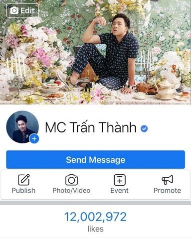 Phần nào cũng nhờ ồn ào gần đây mà trang Facebook của nam MC đã tăng lên con số hơn 12 triệu lượt thích và gần 14 triệu lượt theo dõi.