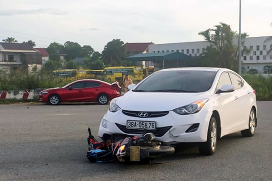 Hiện trường vụ tai nạn (Ảnh: Báo Hà Tĩnh)