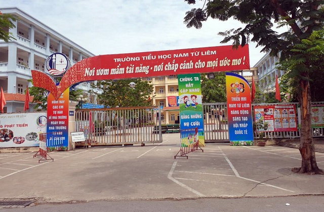 Trường tiểu học Nam Từ Liêm, Hà Nội (Ảnh: Dân Trí)