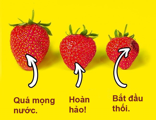 Cách chọn dâu tây ngon ngọt