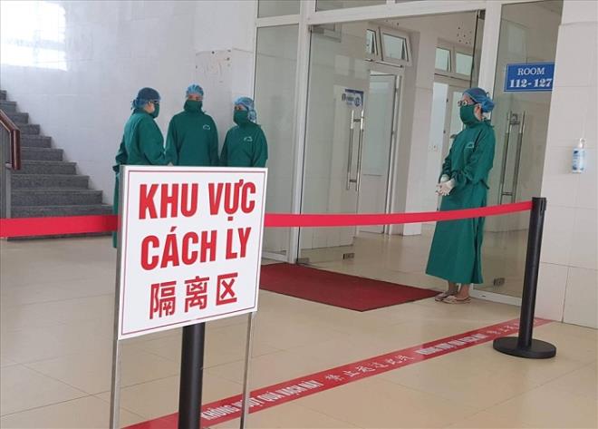 Khu vực cách ly Bệnh viện Việt Tiệp (Hải Phòng), nơi đang điều trị cho bệnh nhân 300