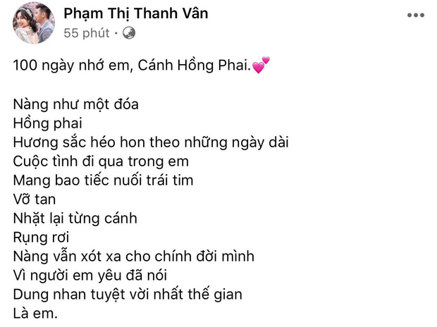 Trên trang cá nhân sáng nay, Ốc Thanh Vân nghẹn ngào bày tỏ: 