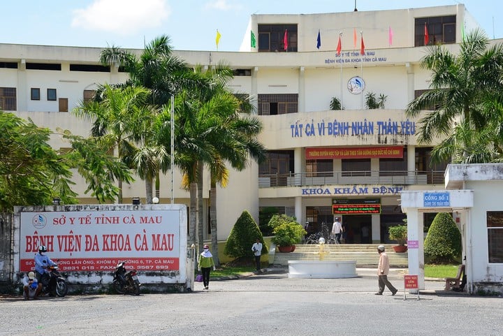 Bệnh viện đa khoa Cà Mau, nơi đang điều trị cho bệnh nhân Covid-19 thứ 373 (Ảnh: VOV- ĐBSCL)