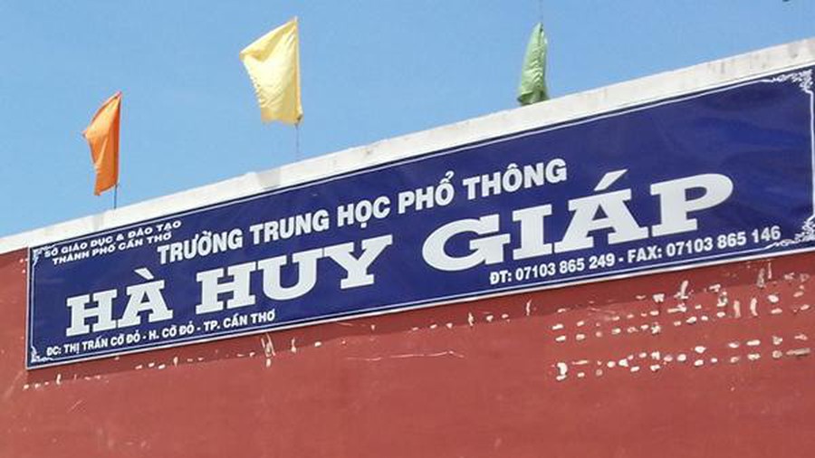 Trường THPT Hà Huy Tập, nơi xảy ra tai nạn thương tâm