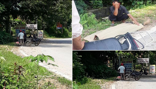 Hình ảnh được đăng tải trên mạng xã hội, cho rằng nam tài xế bỏ rơi cụ già 80 tuổi giữa trời nắng, khi đang trên đường đi cấp cứu
