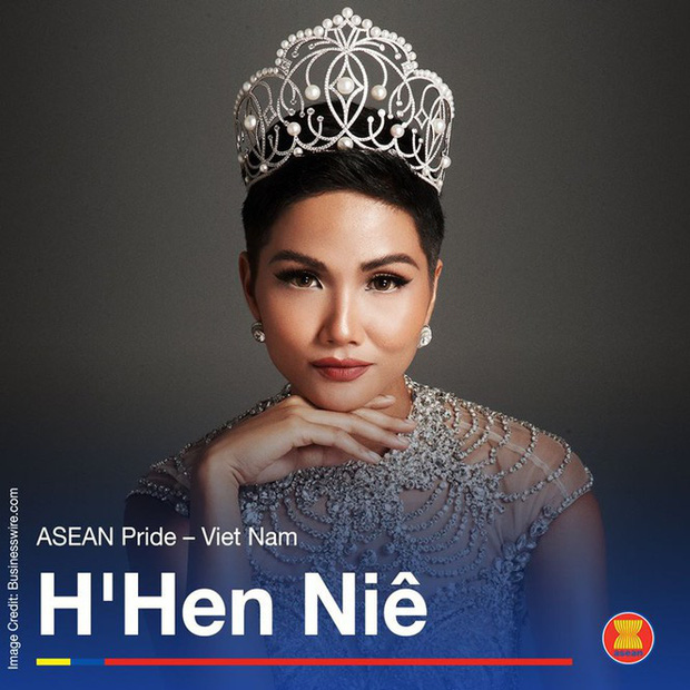 Mới đây trên trang fanpage chính thức của ASEAN đã đăng tải hình ảnh của Hoa hậu H'Hen Niê và vinh danh cô là 