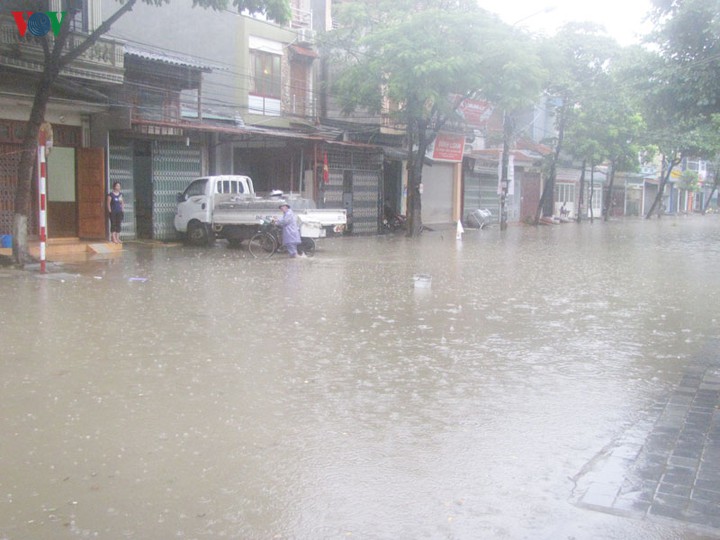 Tình hình mưa lũ tại Lào Cai (Ảnh: VOV)