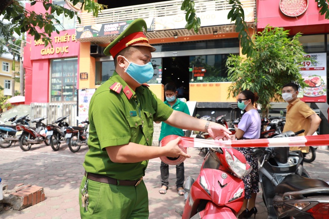 Công an đã phong tỏa khu vực quán pizza số 106 Trần Thái Tông