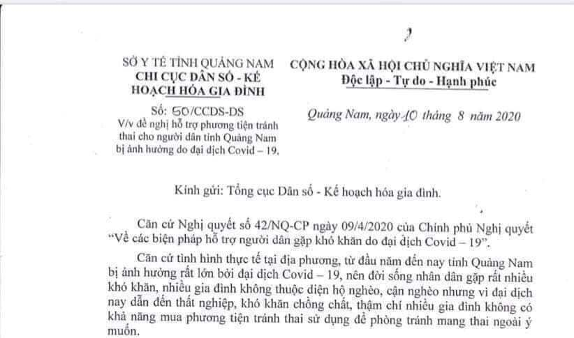 Lãnh đạo Sở Y tế Quảng Nam xác nhận có thông tin trên, tuy nhiên, bác bỏ thực trạng như văn bản đã nêu