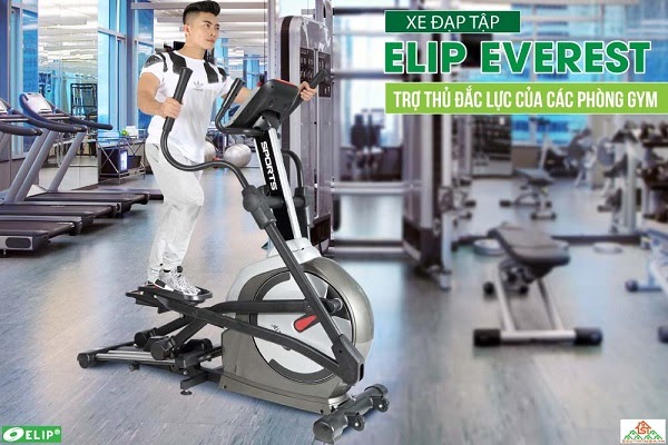 Xe đạp tập Elip Everest - trợ thủ đắc lực của các phòng Gym