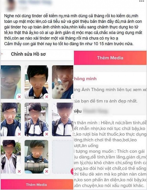 Anh chàng than thở, mình dễ tính và tốt như vậy mà mãi chưa có người yêu