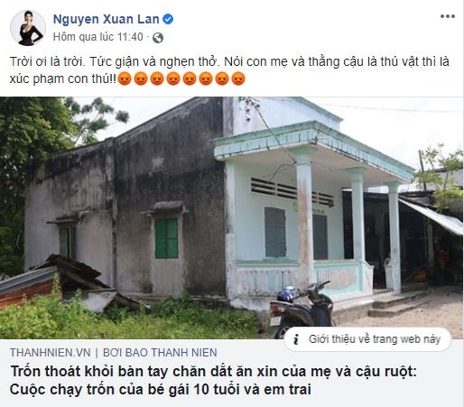 Xuan Lan Tức Giận Khi đọc Tin Be Gai 10 Tuổi Va Cac Em Bị Mẹ Ruột Chăn Dắt ăn Xin Thời Bao