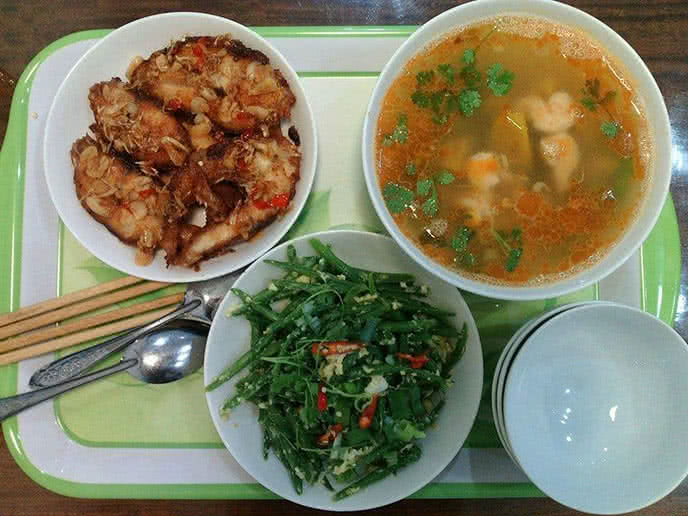 Mâm cơm giá 50k ngon