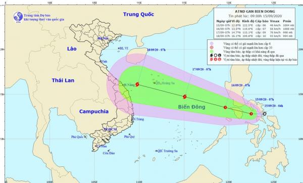 (Ảnh: Trung tâm Khí tượng Thủy văn Trung ương)