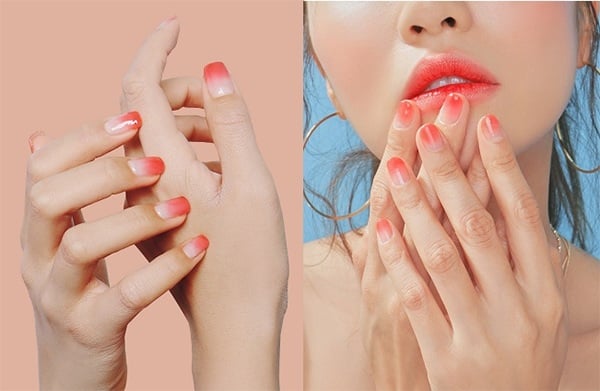 Ombre nail đẹp - Cách làm nail ombre trên tay thật - YouTube