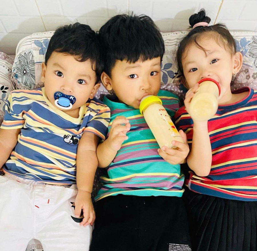 3 nhóc tỳ kháu khỉnh, đáng yêu nhà Hải Băng.