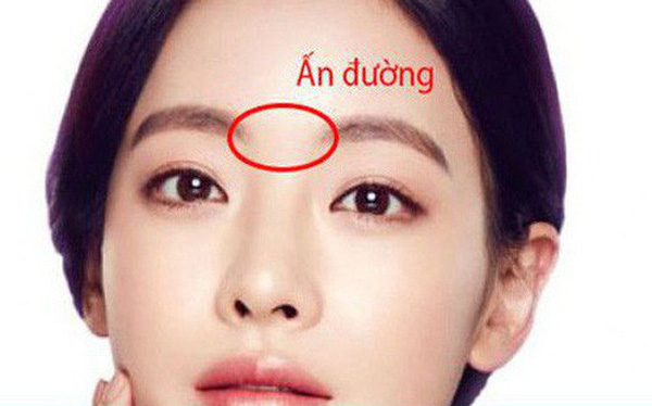 Ấn đường có nhăn hoặc mụn đỏ