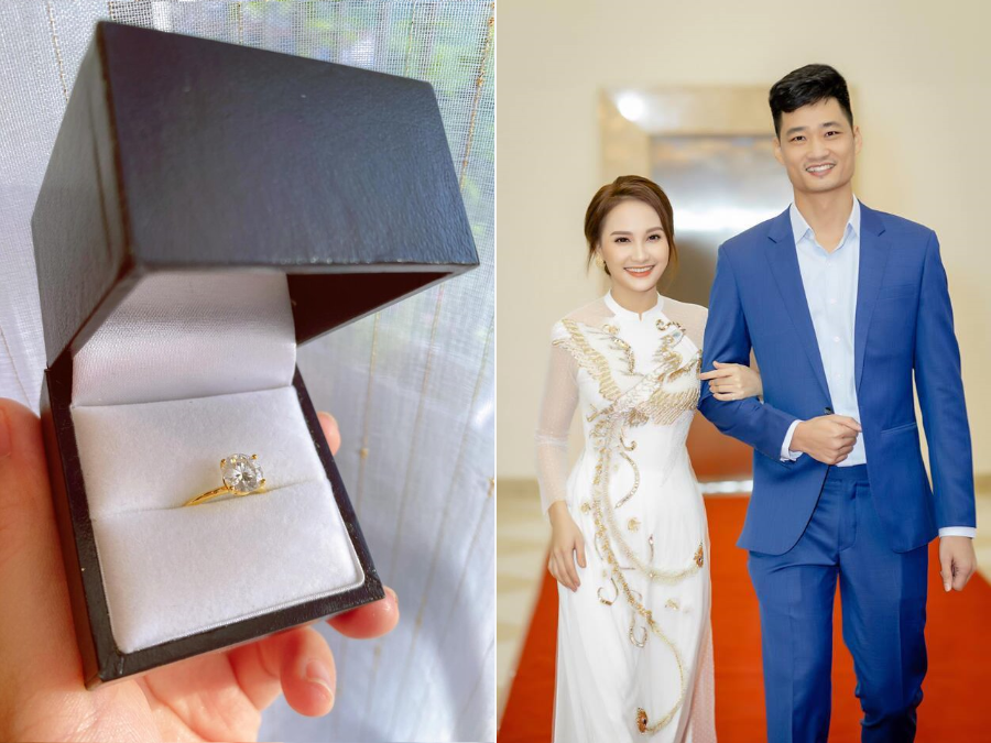 Mới đây, Bảo Thanh khiến hội chị em phải thầm xuýt xoa, ghen tỵ khi tiết lộ vừa được chồng tặng nhẫn kim cương nhân kỷ niệm 11 năm ngày cưới. Cô đăng tải ảnh selfie cùng chiếc nhẫn trên tay kèm dòng trạng thái: