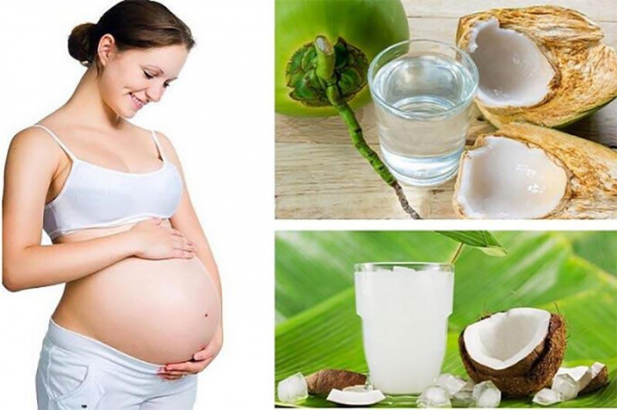 Uống nước dừa vào thời kỳ tam cá nguyệt thứ hai