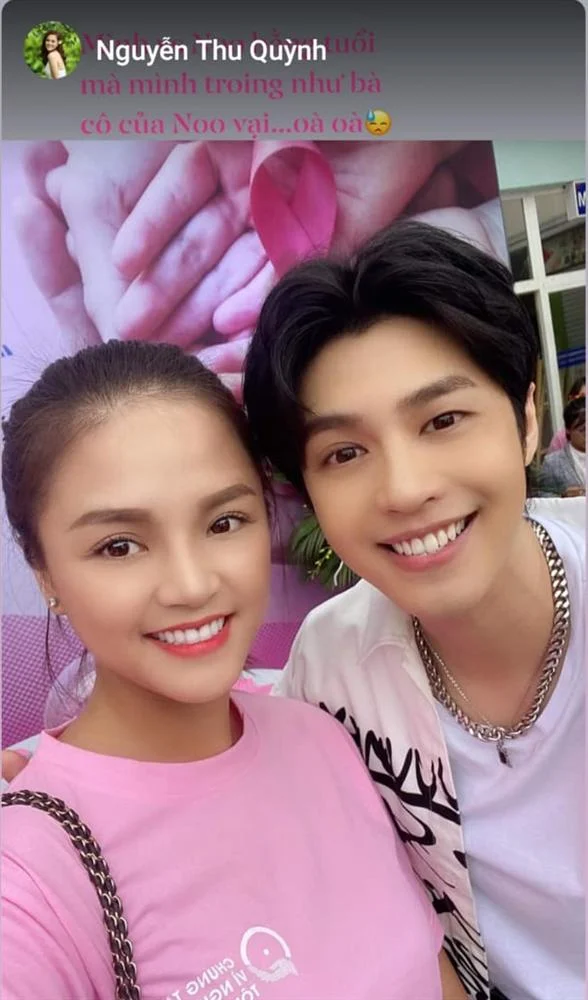 Thu Quỳnh đăng tải hình ảnh chụp cùng Noo Phước Thịnh khi cả hai cùng tham gia một sự kiện. Tuy nhiên điều khiến nhiều người chú ý đó là Thu Quỳnh tự nhận xét về bản thân: