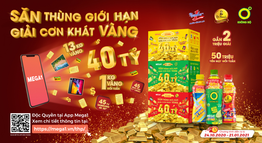 Chương trình khuyến mãi có tổng giá trị lên tới 40 tỷ đồng với hàng loạt giải thưởng hấp dẫn mỗi ngày, mỗi tuần