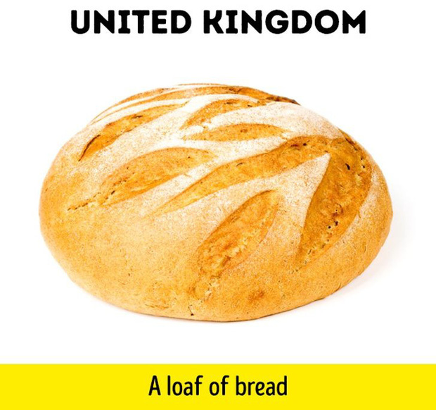 Anh - Bánh mì tròn: Vương Quốc Anh cũng không nằm ngoài danh sách những nước đắt đỏ trên thế giới. Với 1 đô la, bạn nên xác định mình chỉ còn cách là ăn bánh mì thôi!  