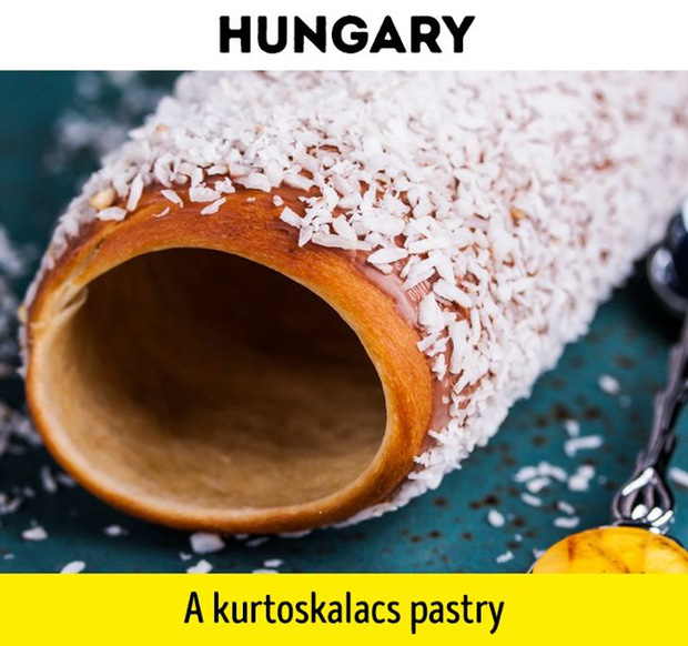 Hungary - Một chiếc bánh ngọt kurtoskalacs: So với các quốc gia châu Âu khác như Anh, Pháp, Ý hay Đan Mạch, Hungary có lẽ là nước có giá cả hợp túi tiền khách du lịch nhất.  