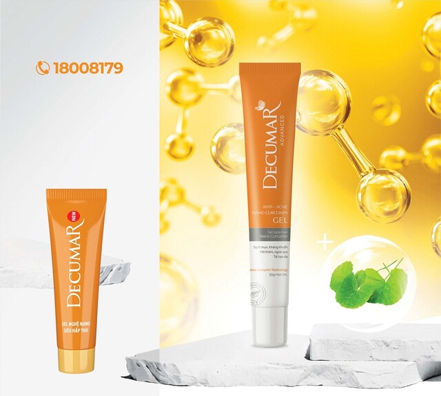 Diện mạo xịn sò, bắt mắt của Gel ngừa mụn Decumar Advanced.