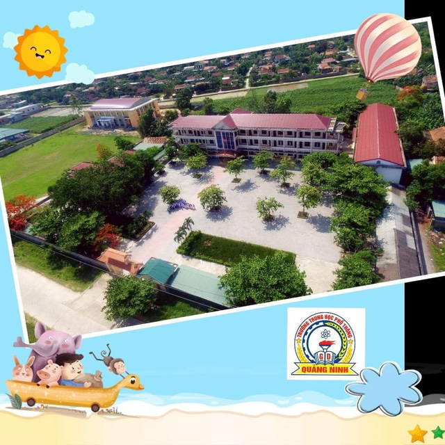 Trường THPT Quảng Ninh, tỉnh Quảng Bình - một trong những nơi chịu ảnh hưởng của đợt lũ lụt lịch sử vừa qua ở miền Trung.