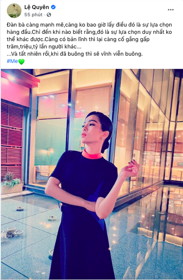 Mới đây, Lệ Quyên đăng ảnh khoe body và nói quan điểm về phụ nữ độc thân. Thậm chí Lệ Quyên còn ngầm khẳng định