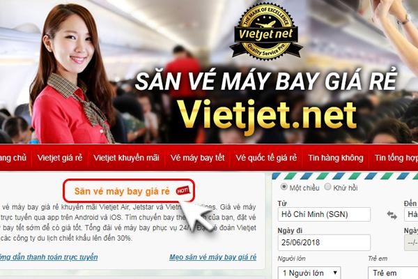 Săn vé máy bay giá rẻ Vietjet Vietnam Airlines và Bamboo