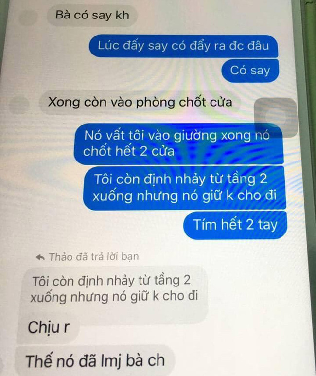 Tin nhắn nạn nhân trò chuyện với bạn bè