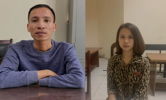 Hoàn và Hà tại cơ quan điều tra