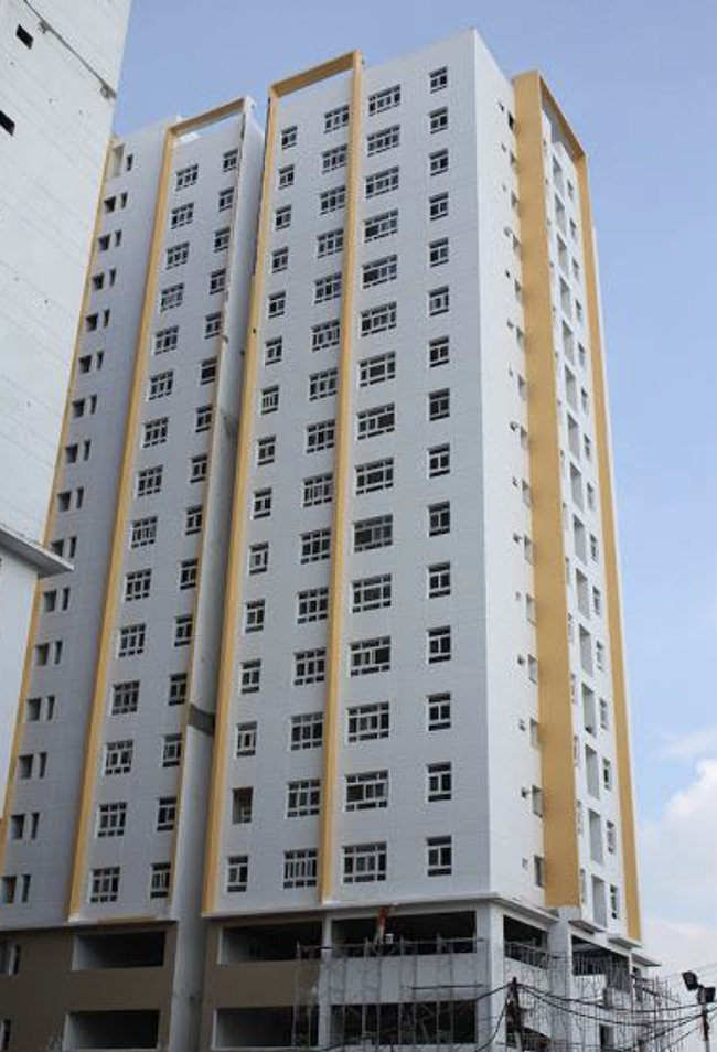 Chung cư nơi chị T. sinh sống