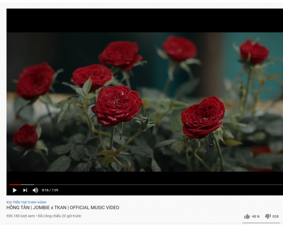 “Hồng Tàn” đã nhanh chóng lọt top 26 trending. Đây là một thành tích vô cùng khả quan và sản phẩm được dự đoán sẽ “bùng nổ” trong thời gian tới.