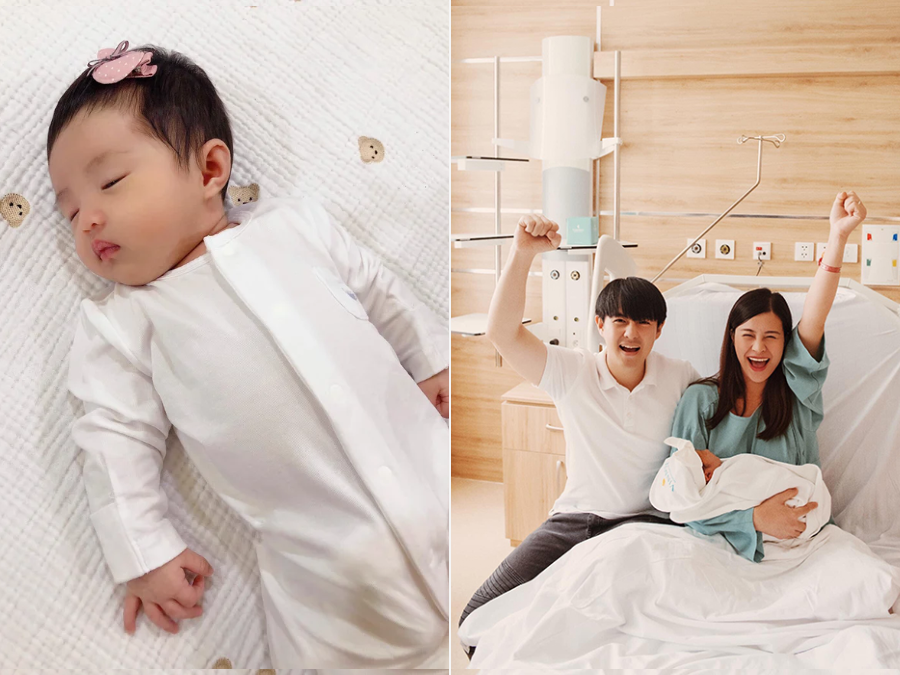 Ngày hôm qua cũng là ngày bé Winnie tròn 1 tháng tuổi. Có lẽ vì thế nên cô đã quyết định công khai dung mạo của bé. Nữ ca sĩ viết:
