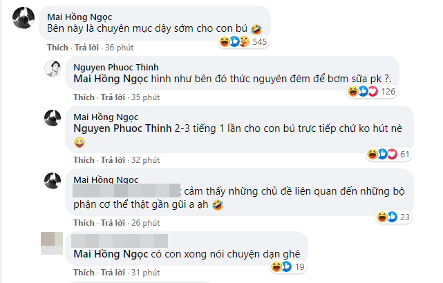 Noo Phước Thịnh đăng tải hình ảnh khoe vẻ đẹp trai nhưng đã bị bạn thân Đông Nhi vào hưởng ứng. Cụ thể, nam ca sĩ viết: “Lại là chuyên mục dậy sớm để thành công”. Đông Nhi cũng kể chuyện mình phải dậy sớm nhưng không phải để thành công mà để cho con bú: “Bên này là chuyên mục dậy sớm cho con bú”. Một người bạn bất ngờ đáp lại: “Có con xong nói chuyện dạn ghê”. Đông Nhi vốn rất cẩn trọng trong phát ngôn nên việc cô nói thẳng như thế này là điều hiếm có. Có vẻ như sau khi trở thành phụ nữ đã có gia đình thì cô đã thoải mái hơn trong những chia sẻ của mình.