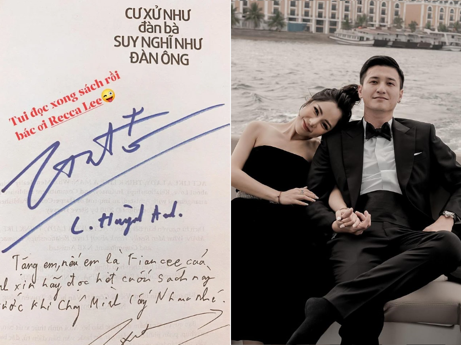 Mới đây, Huỳnh Anh đã tặng bạn gái Bạch Lan Phương một cuốn sách đầy ý nghĩa có tên là: 
