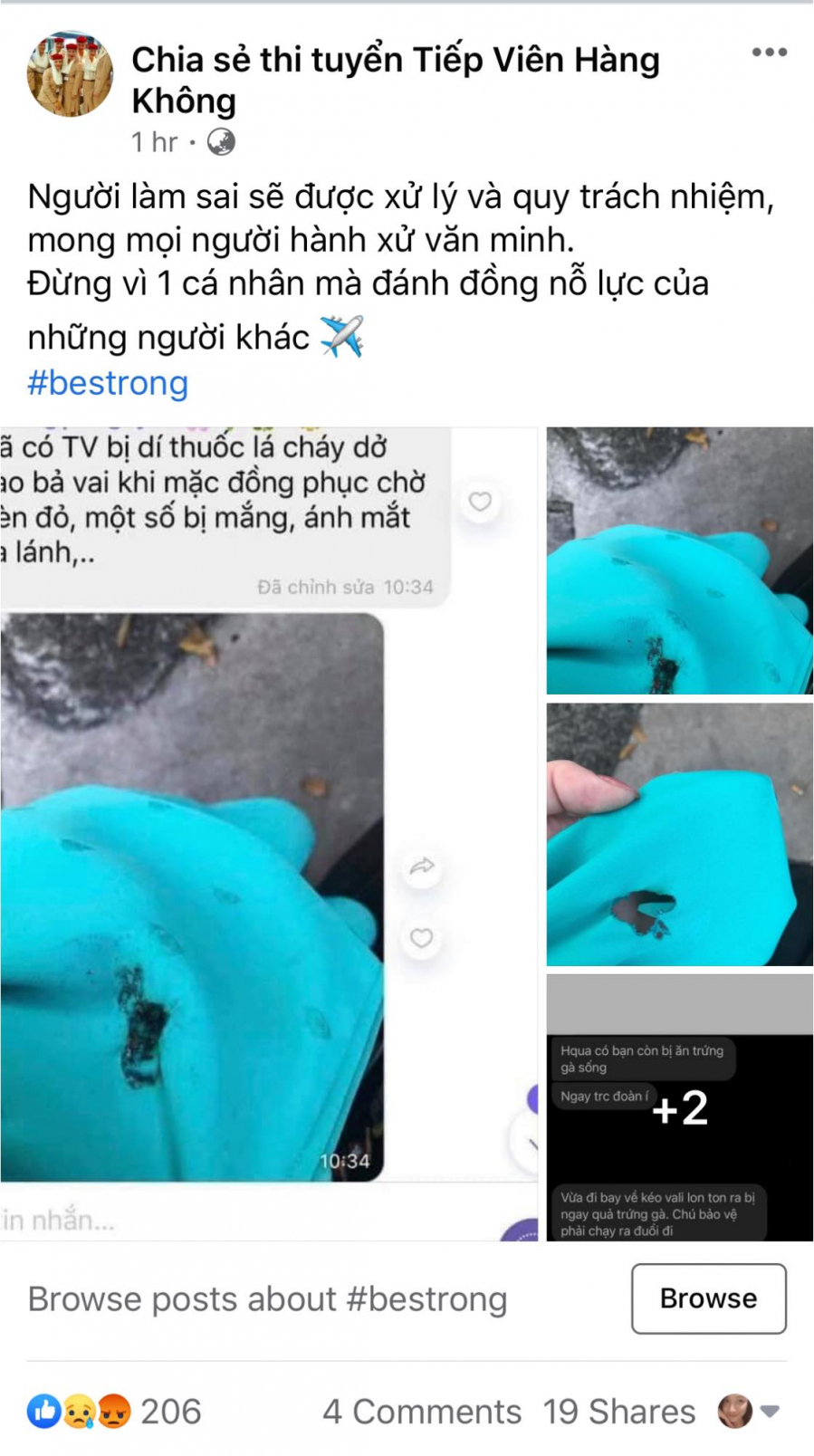 Nhân viên hàng không bị kỳ thị