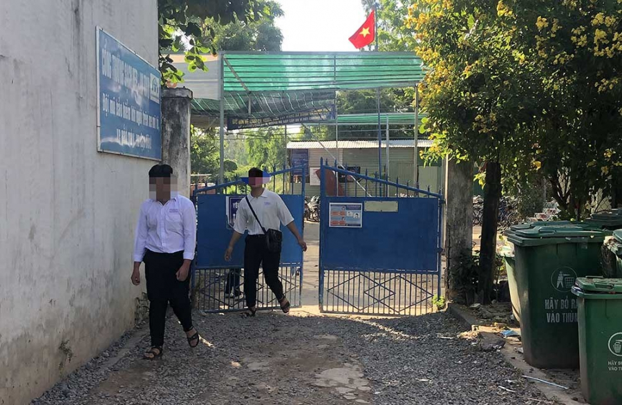 Trường THPT Vĩnh  Xương, nơi xảy ra sự việc (Ảnh: Vietnamnet)