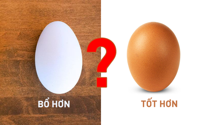 Trứng vịt bổ hơn trứng gà