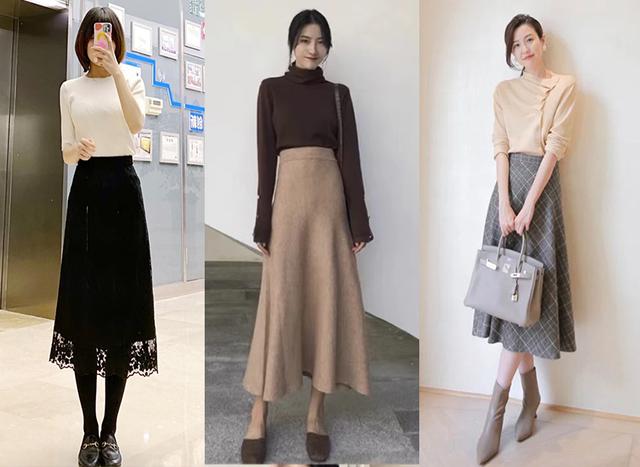 Cách phối hợp áo len với chân váy đẹp lung linh mùa đông  Thời trang   Việt Giải Trí