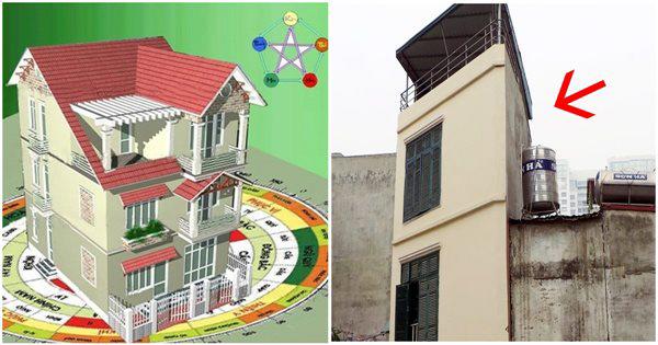 Ngôi nhà khuyết góc dễ tán lộc