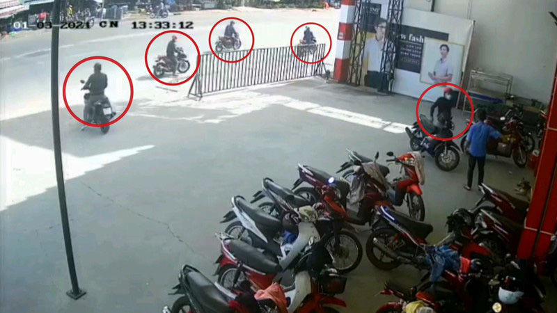 Hình ảnh vụ trộm trích xuất camera (Ảnh: Dân Việt)