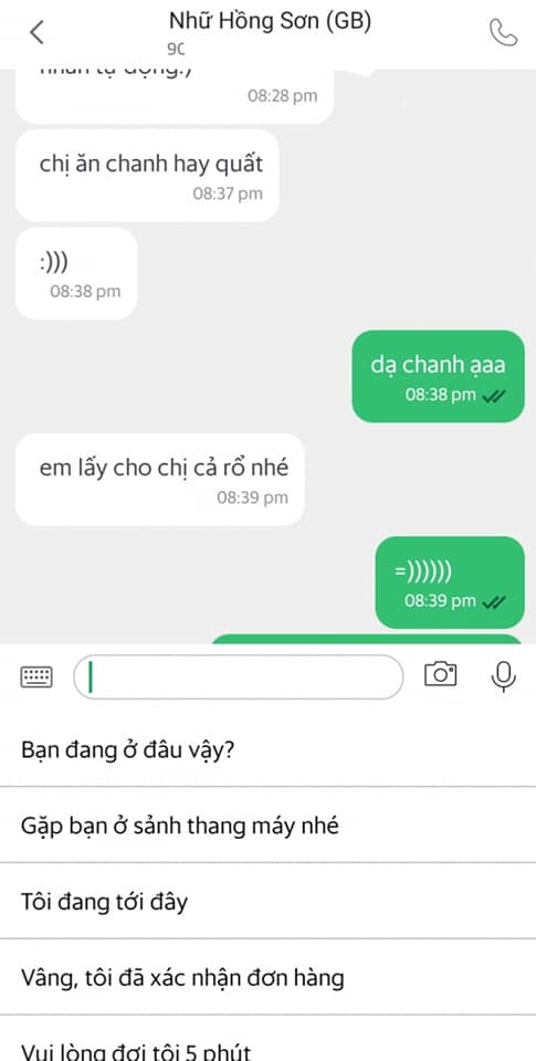 Đoạn tin nhắn gây cười của anh shipper (Ảnh: Group Cháo hành miễn phí)