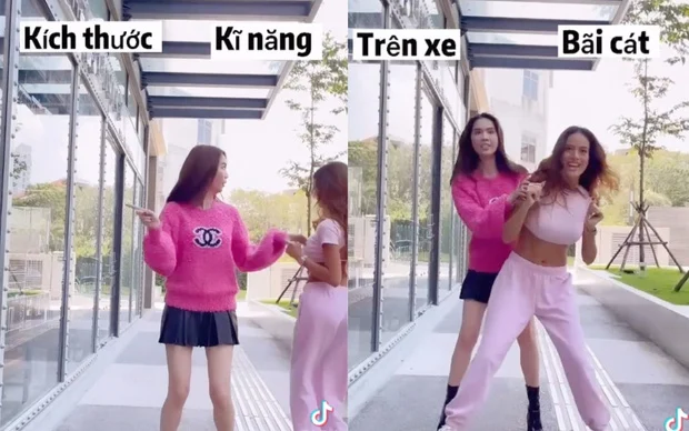 Ngọc Trinh đã thực hiện clip bắt trend mạng xã hội