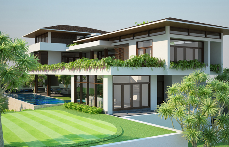 Nhà khuyết góc sẽ tán lộc