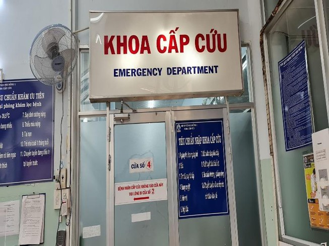 Khoa Cấp cứu Bệnh viện Nhi đồng 1- nơi tiếp nhận bệnh nhi (Ảnh: PLO)