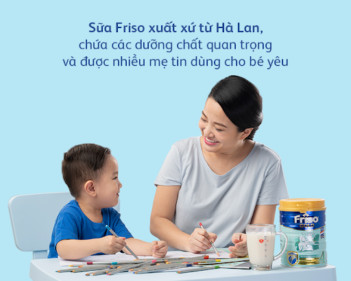 Sữa Friso xuất xứ từ Hà Lan, chứa các dưỡng chất quan trọng và được nhiều mẹ tin dùng cho bé yêu.