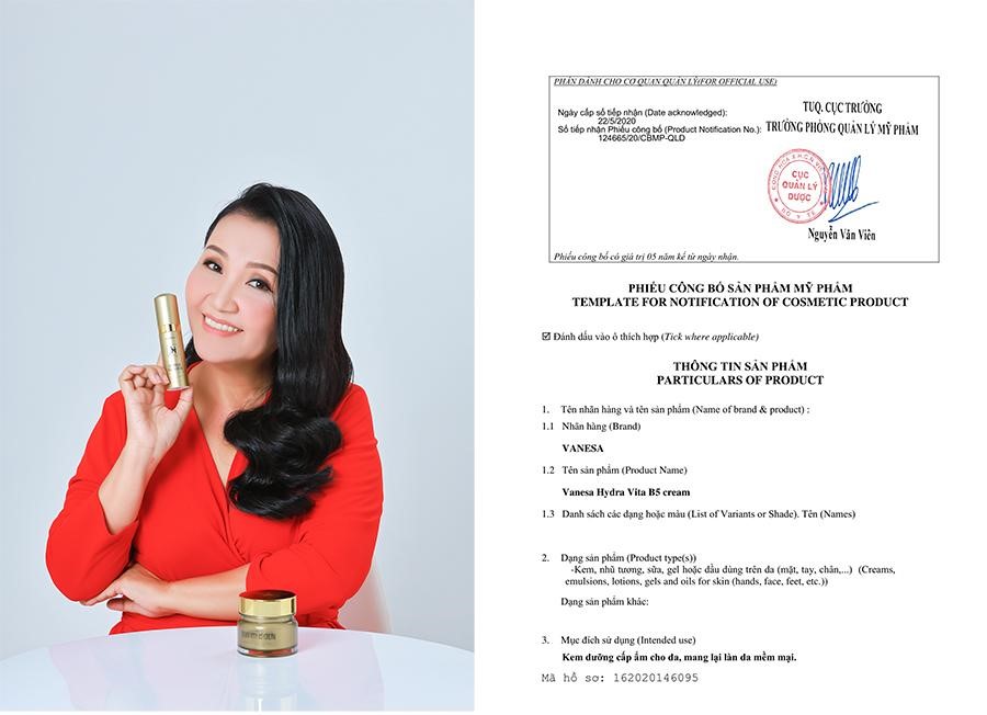 Diễn viên Ngân Quỳnh tin dùng sản phẩm của Vanesa Beauty Việt Nam